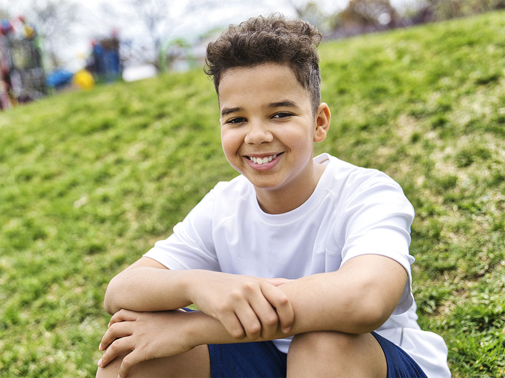 boy sitting